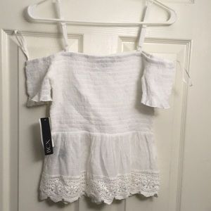 Cold shoulder blouse